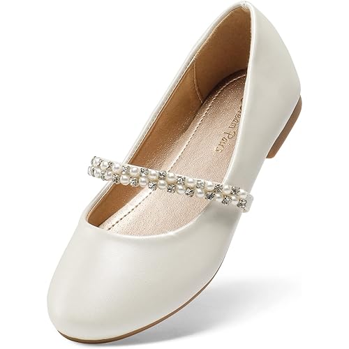 DREAM PAIRS Girls Toddler/Little Kid/Big Kid Serena-100 Mary Jane Ballerina Flat Shoes
