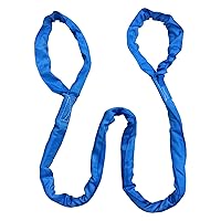 Vista 9 de Eslinga redonda doble de 26,000 libras, 13 pies, de poliéster, sin fin, para elevación de objetos pesados, eslinga de elevación de poliéster