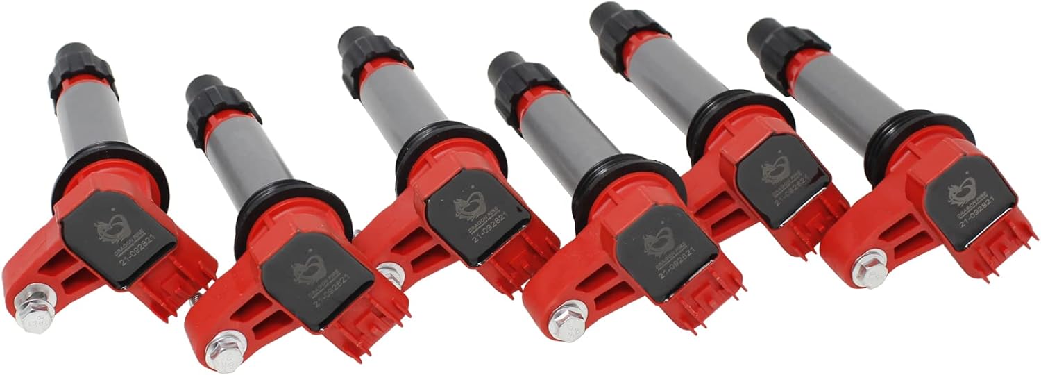 DRAGON FIRE PERFORMANCE Coil on Plug COP Ignition Coil Power Pack Compatible With 2007-2019 Buick Cadillac Chevy GMC CTS Camaro Equinox Impala Terrain 3.0L 3.6L V6 Replaces GN10494 Oem Fit C569-DFx6