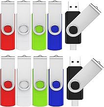 ABLAZE 8GB USB C Stick 10-Pack OTG USB 2.0 Type-C Memory Stick 8GB Dual Type-C Stick Compatible with iPhone 16/15, Android Smartphones, Computers, Tablets, Mac, iPad, PC