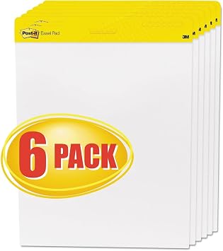 Self-Stick Easel Pad, 6 Carton
