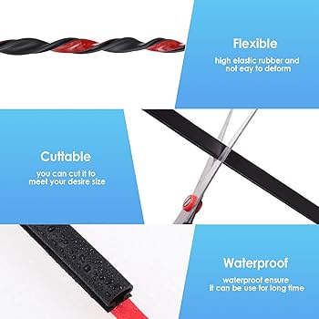 EPDM Dichtungskordel 42mm - 6 Meter Schwarze Gummidichtung Für Türen & Fenster