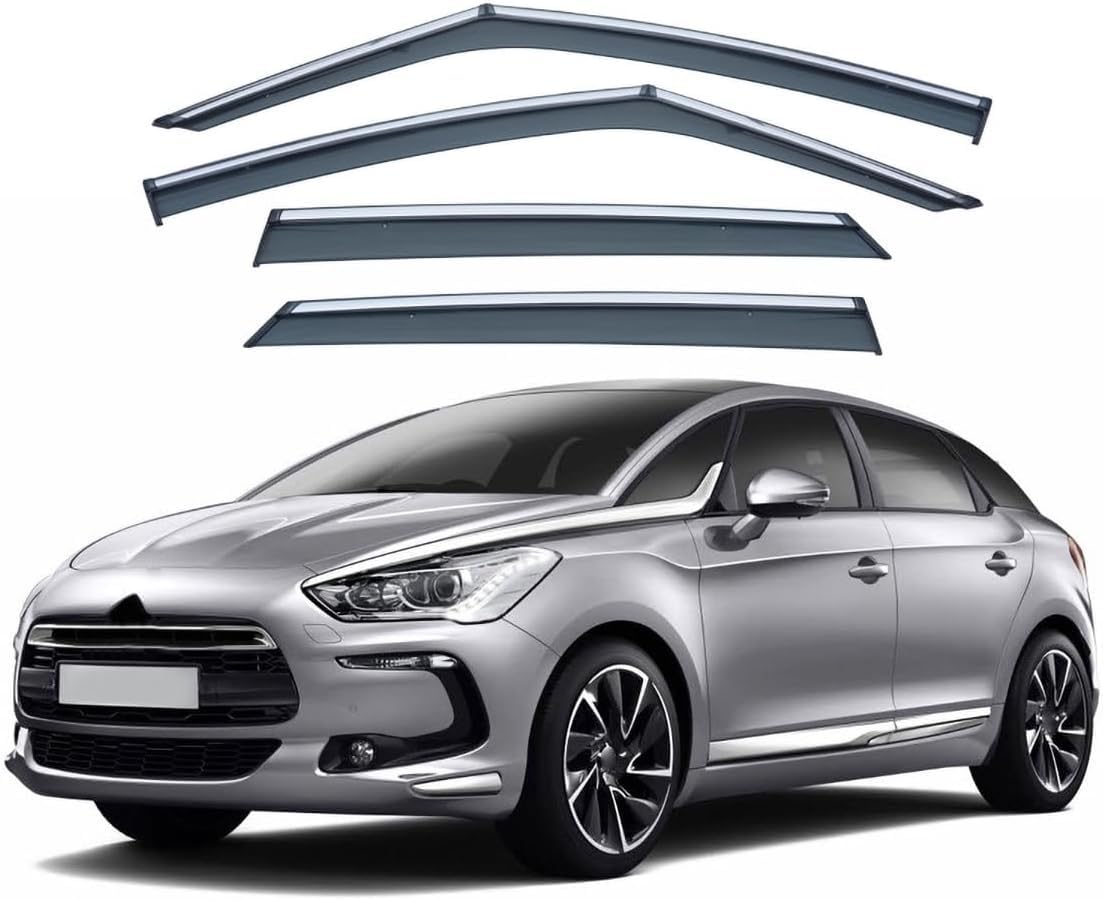 Panxuc Normal Car Wind Deflectors For Ds5 Hatchback 2011-2018, Side Window Wind Rain Deflector Window Visor Sun Rain Guard Smoke Guards
