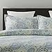 Vaulia Lightweight Microfiber Duvet Cover Set, Paisley Pattern Design, Queen Size (3-Piece Set)
