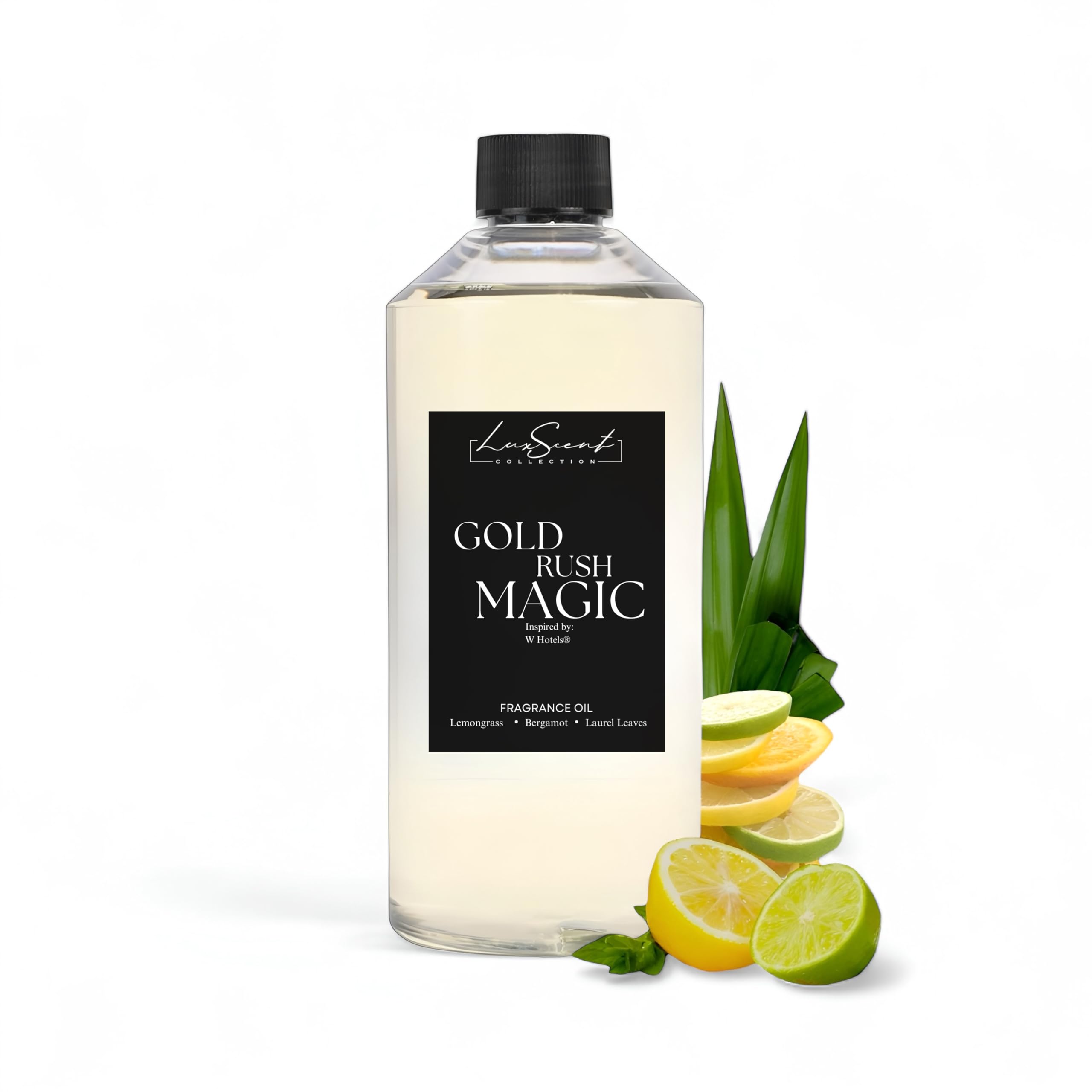 Aroma Diffuser Oil 500ML Gold Rush Magic - Waterless Essential Oil for diffusers - Luxury Hotel Fragrance - Oils for Aromatherapy - Fits in Any