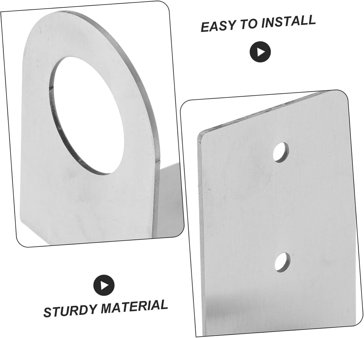 Stainless Steel Wall Mount Soap Dispenser Holder Adhesive Liquid Soap Bottle Rack for Bathroom