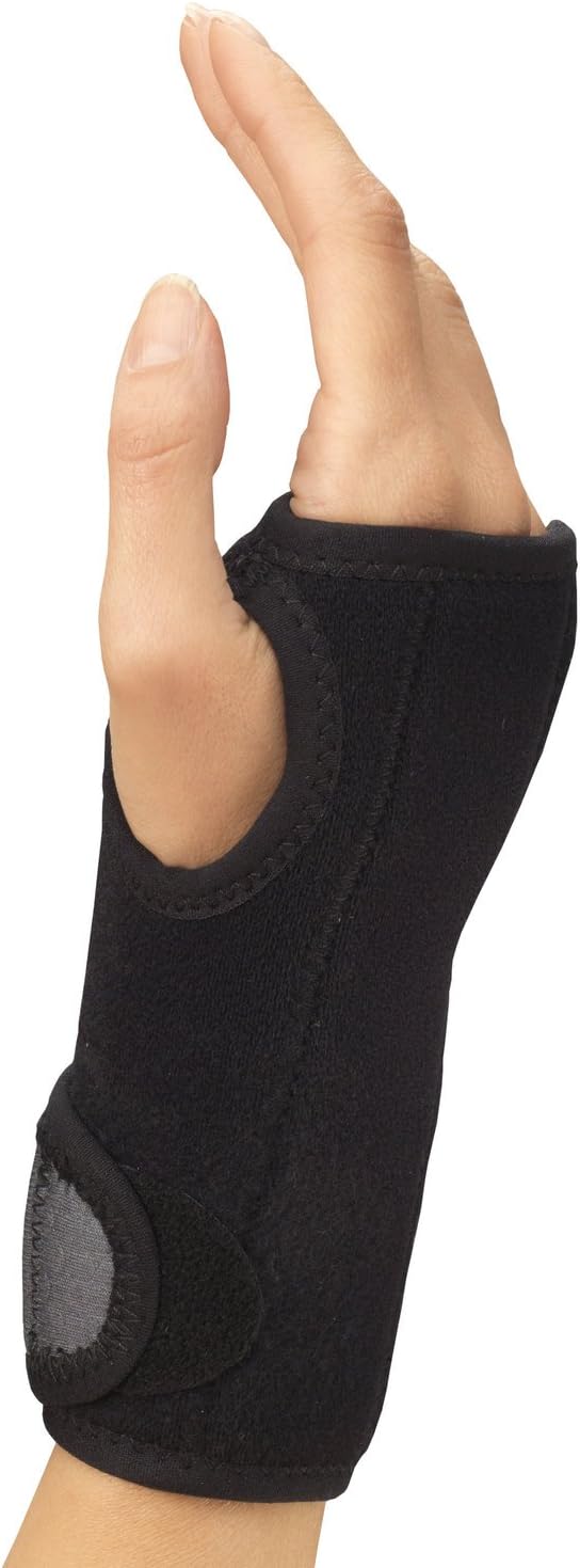 Wrist Support, Universal Fit, Removable Splint, 2-Strap, Airmesh Fabric, Black,