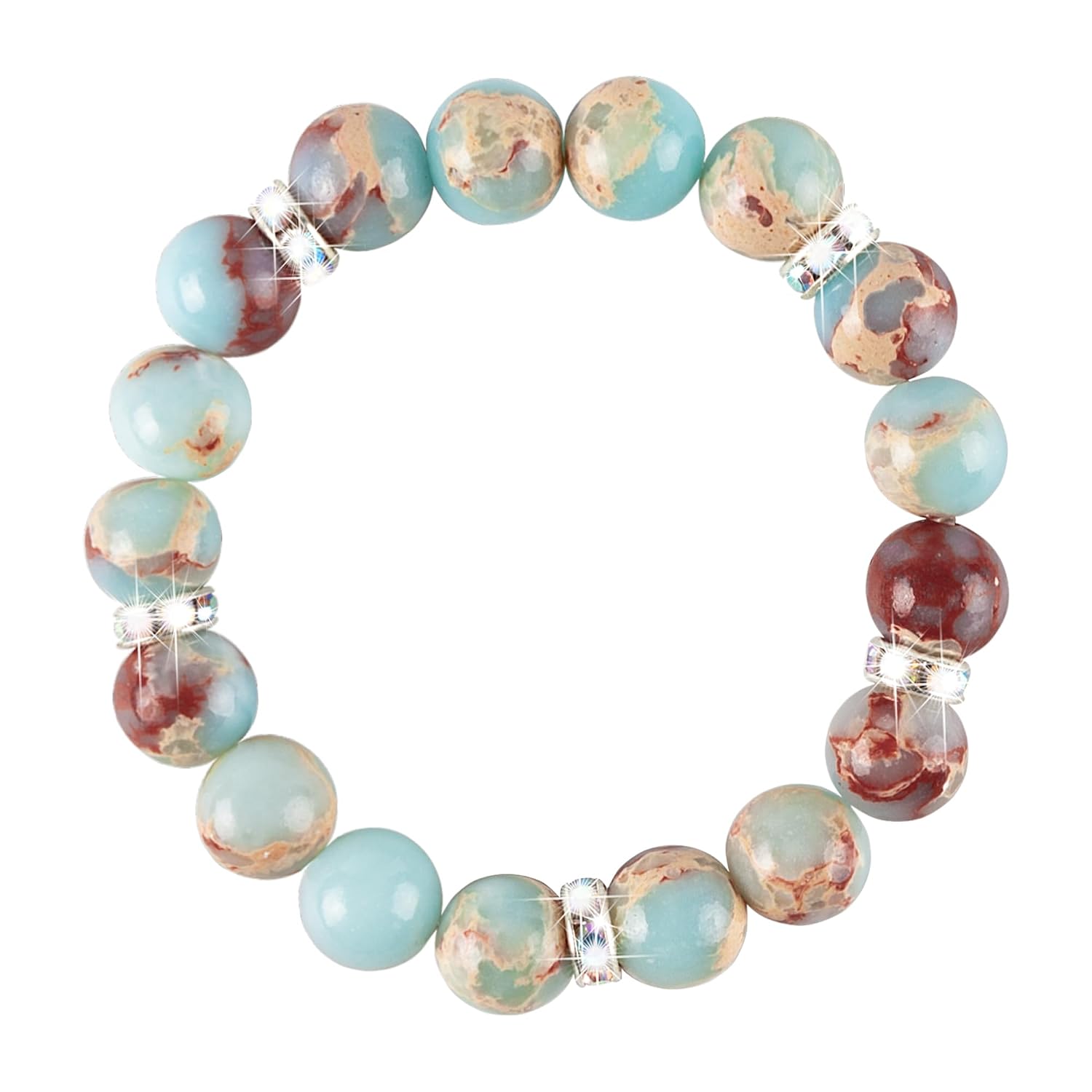 Healing Bracelet For Women Anxiety Crystal Bracelet Chakra Beaded Bracelets Rose Quartz Crystals And Healing Stones Yoga Bead Bracelet Calming Stretch Bracelet Stress Relief...
