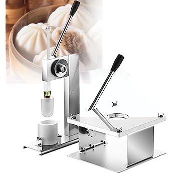 Baozi Maker Semi Automatic Bun Making Machine Chinese Bao Shape Manual Bun Making Machine for Cooking Delicious Baozi Bao Steamer 400-500 Rolls/h
