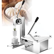 Baozi Maker and Semi-Automatic Bun Making Machine - Steel Chinese Bao Making Mold for DIY Pastry Pie, Steam Bun, Dumpling - Cooking Tool Sets