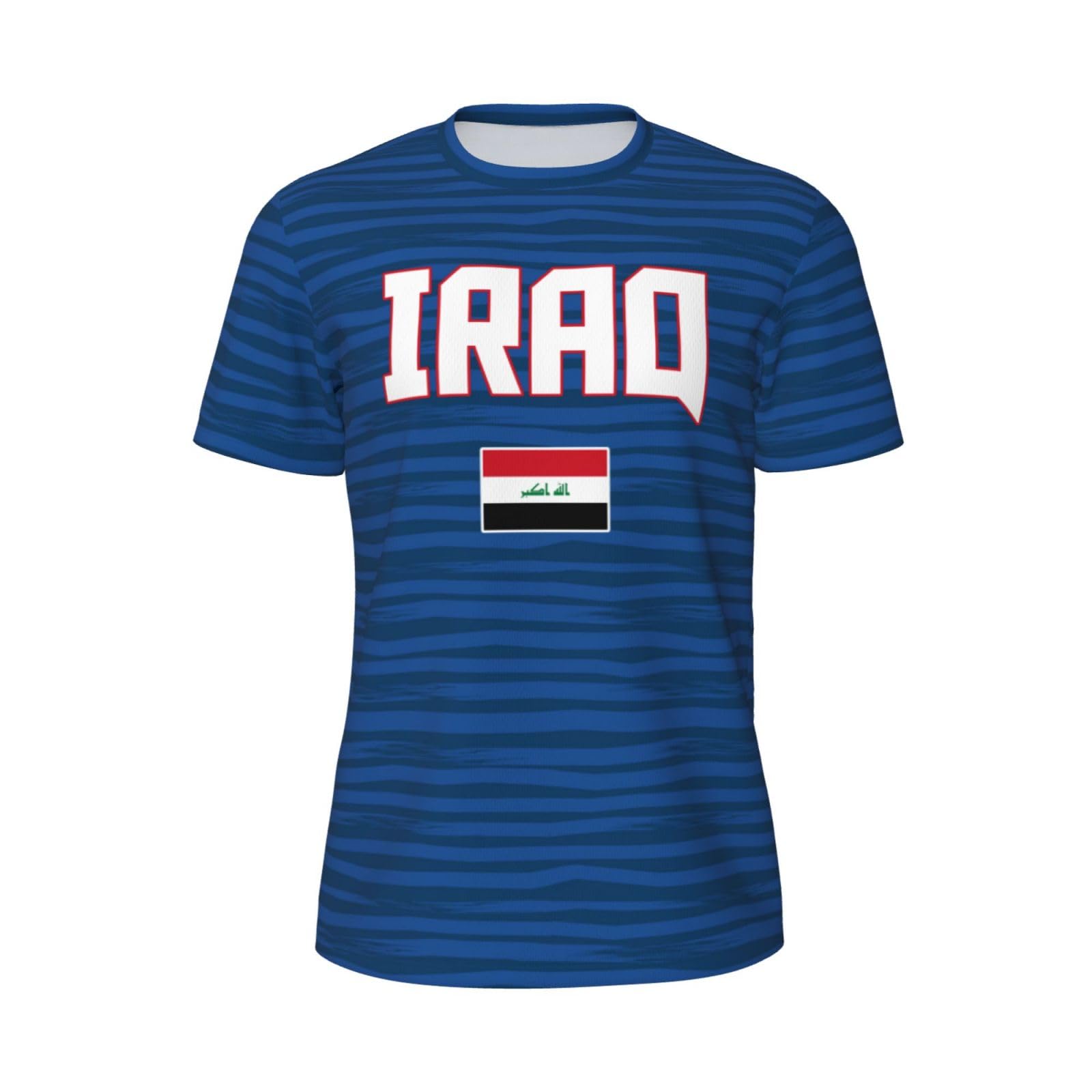 DABOYOZHZH Iraq Flag Cool Iraqans (113) Sports Jersey Mesh T-Shirt 3D Print for Running Cycling Soccer Tennis Fitness Climbing Shirts