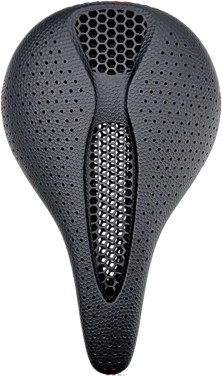Carbon Fiber 3D Printed Road Bike MTB Saddle 25 7 * 9MM Breathable Honeycomb Seat Cushion Riding Accessories