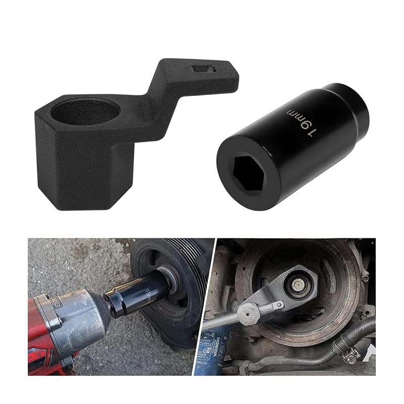 Kit de Ferramentas para Remoção de Polia do Virabrequim KHGUZ com Soquete de 19 mm e Chave de 50 mm para Motores Acura e Honda