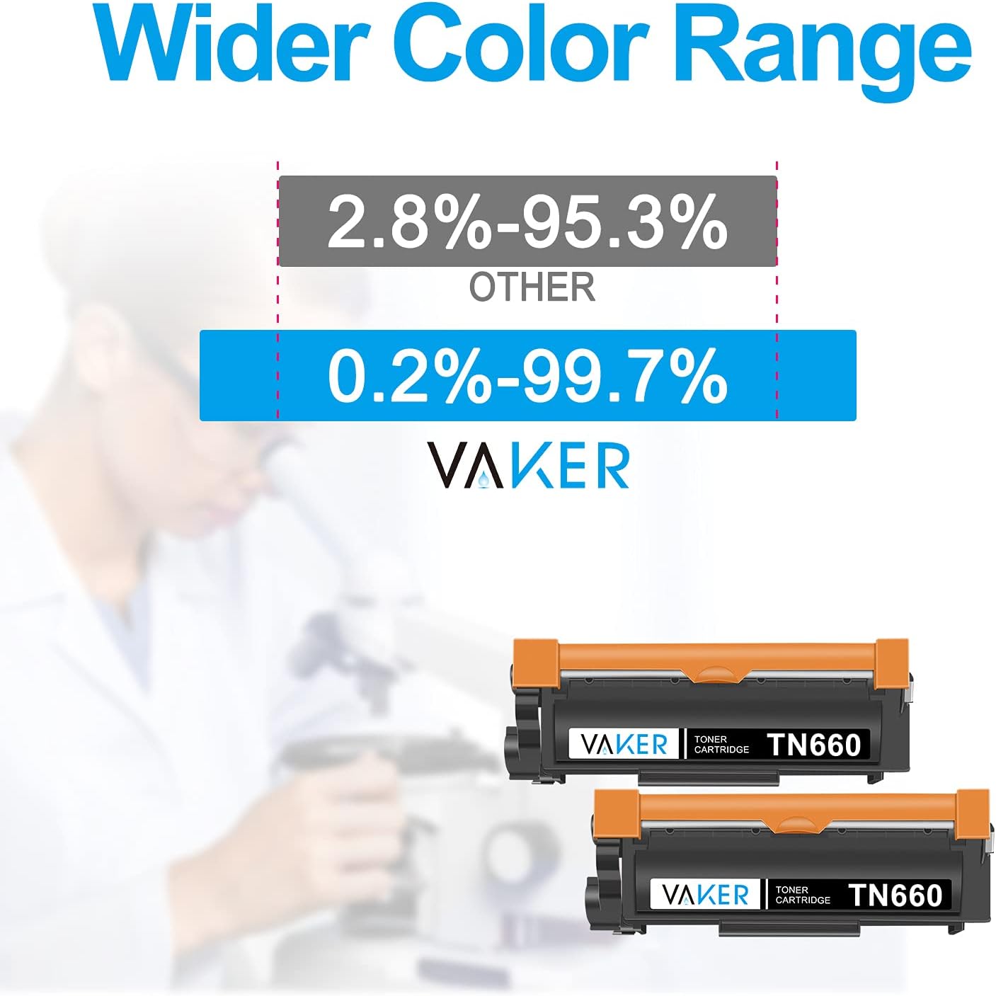 Exсluѕіvе Dіѕсоunt 50% Prісе VAKER Compatible Toner Cartridge Replacement for Brother TN660 TN630 TN-660 TN-630 to MFC-L2700DW HL-L2300D HL-L2380DW HL-L2320D MFC-L2740DW DCP-L2540DW HL-L2340DW MFC-L2720DW Printer (2 Black)