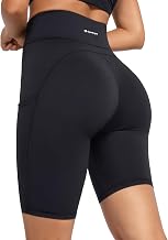 GymCope Mallas Deporte Mujer Cortas, Leggins Deportivos Push up Cintura Alta, Shorts Yoga Pants Pantalones Cortos Opaco Elásticos con 3 Bolsillos para Running Ejercicio Gym Correr Pilates