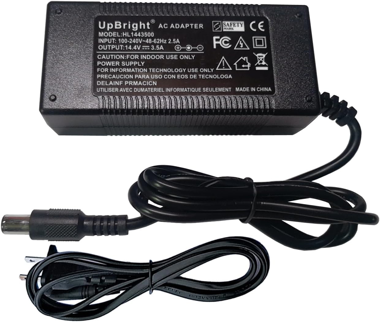 UpBright AC/DC Adapter with specifications label