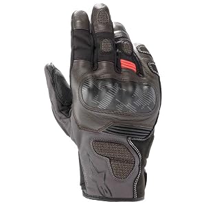 Alpinestars Corozal V2 Drystar Mens Street Motorcycle Gloves - Black Brown Dark Gray Large