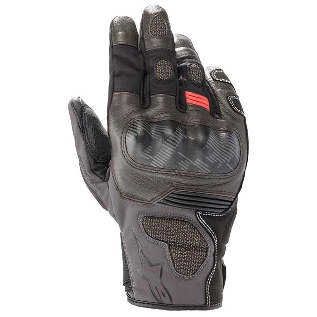 Alpinestars Corozal V2 Drystar Mens Street Motorcycle Gloves - Black Brown Dark Gray Large