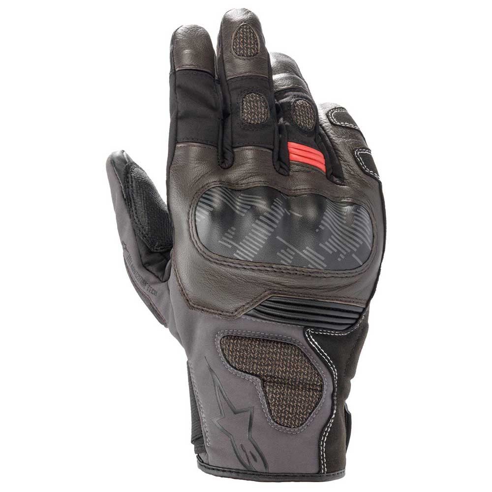 Alpinestars Corozal V2 Drystar Mens Street Motorcycle Gloves - Black Brown Dark Gray Large