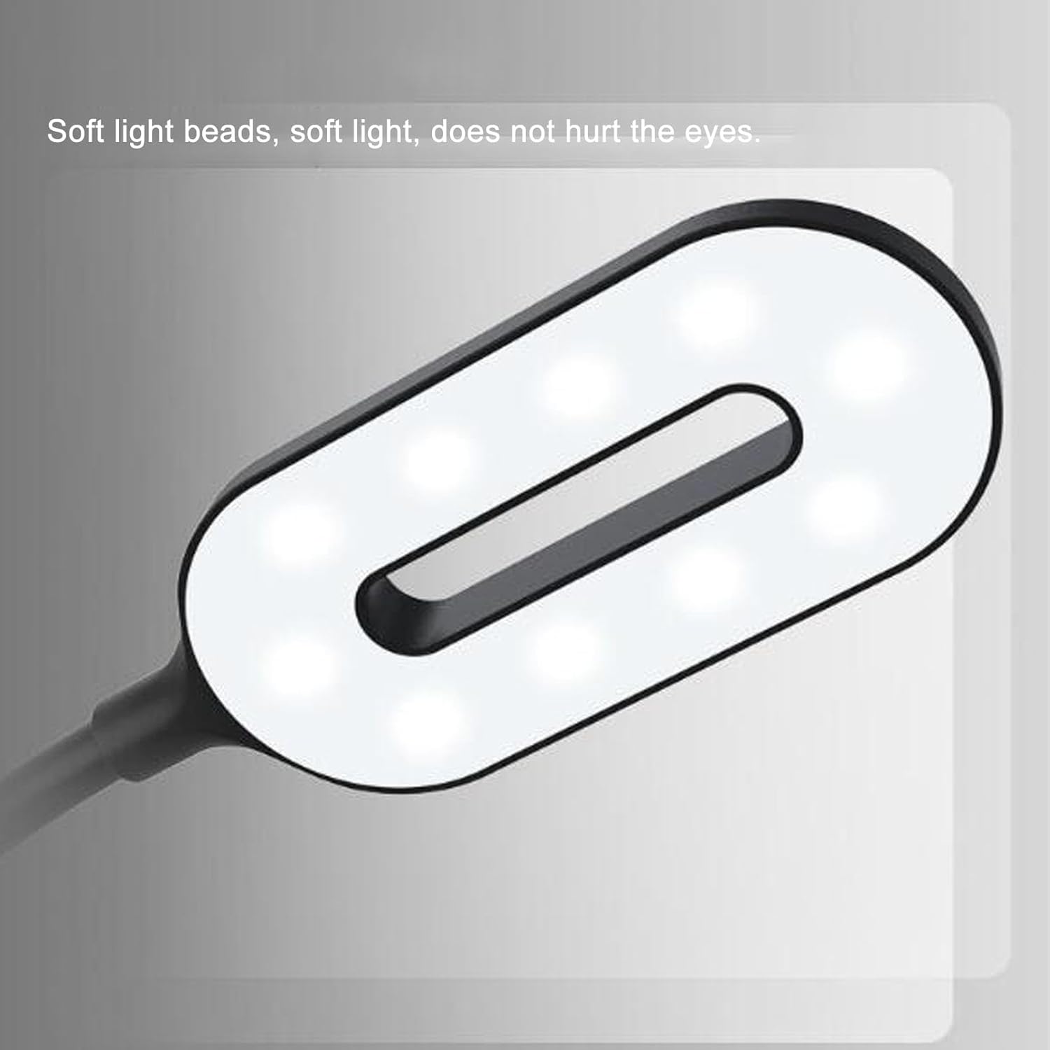VBESTLIFE LED Desk Lamp with Charger, Charging, Flexible Lamp, 3 Levels Light Adjustable, Touch Control, Desk Lamps for Home Office (Black)