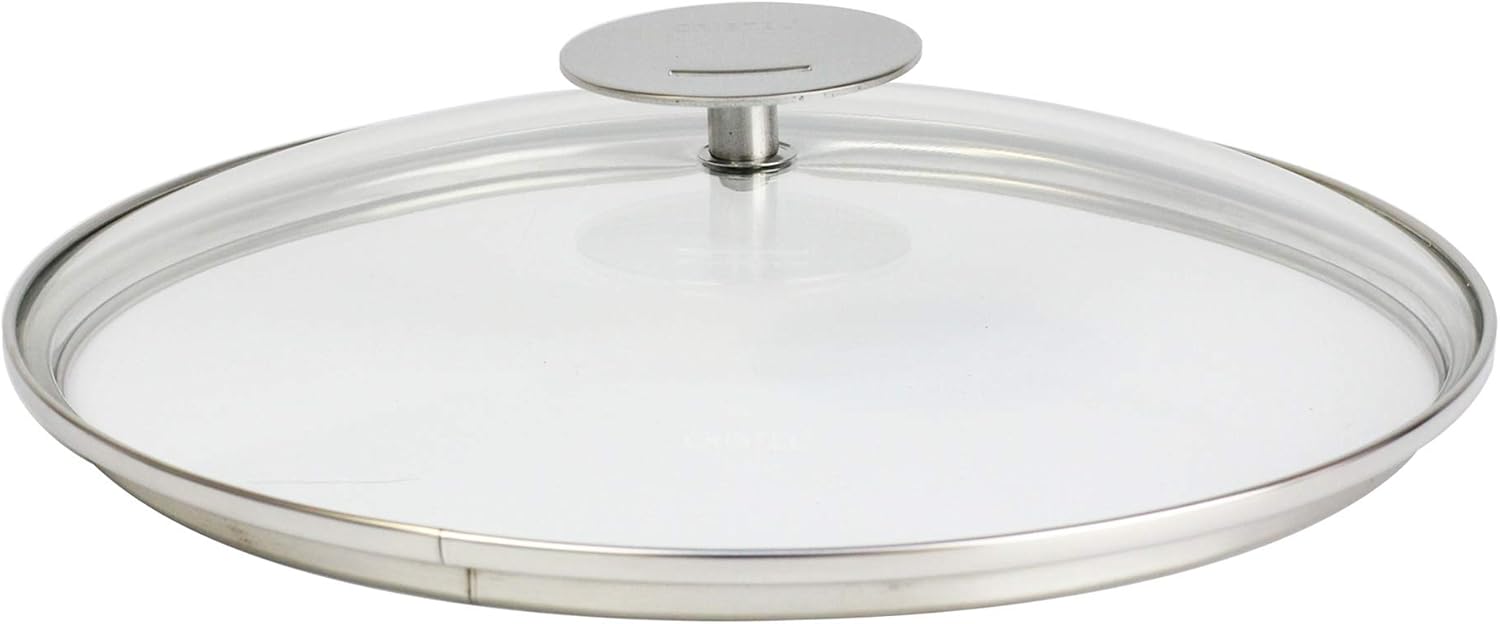 Cristel K28P Domed Glass Lid, 11", Silver