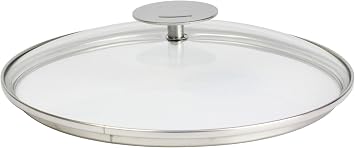 Cristel K28P Domed Glass Lid, 11", Silver