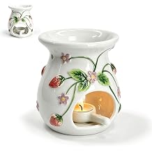 Ceramic Oil Burner Strawberry Relief Home Decor