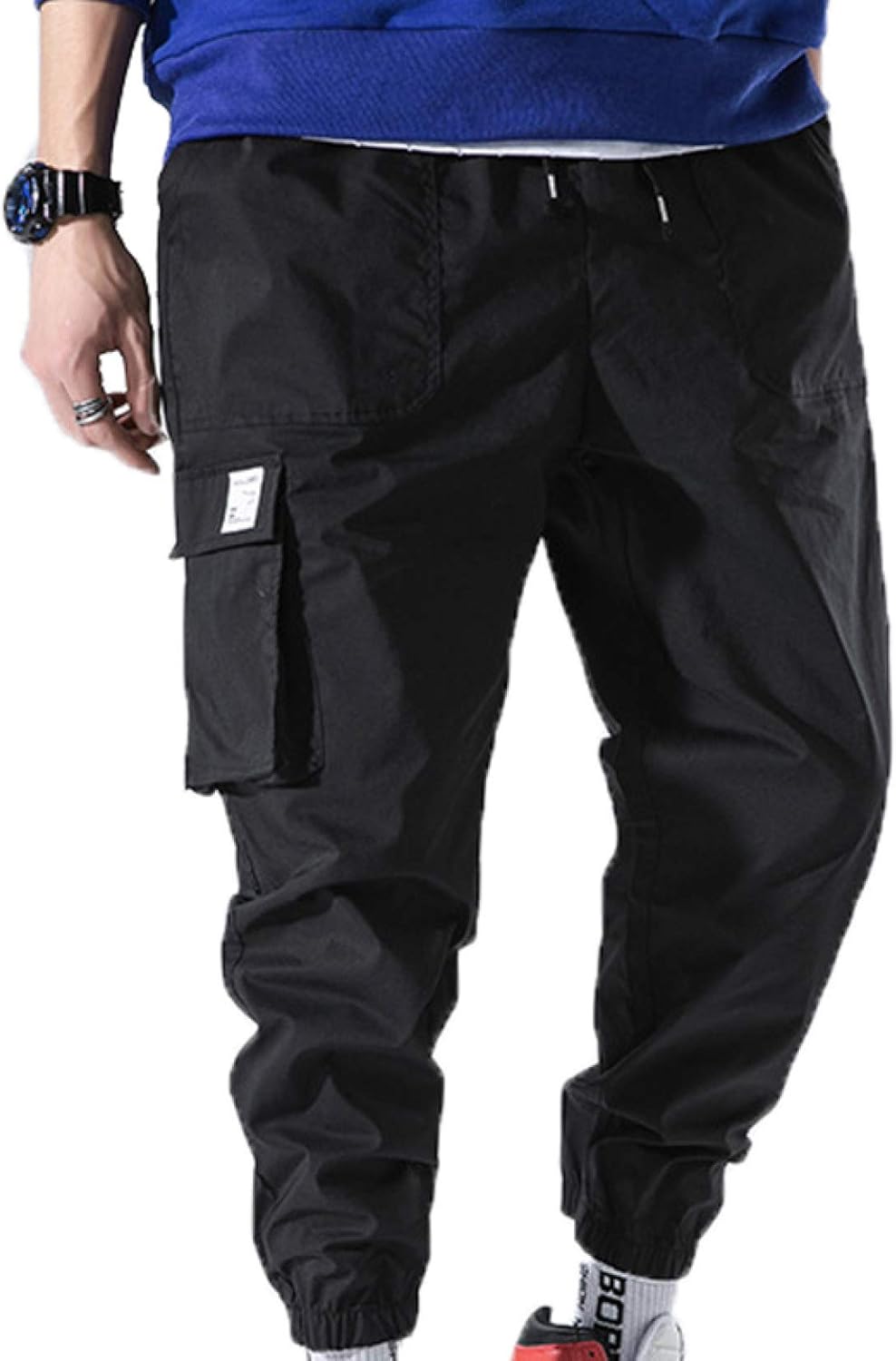 Generic11 Men's Cargo Trousers Soft and Comfortable Pants ShrinkCuffed