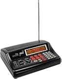 Whistler WS1025 Analog Desktop Scanner – Programmable Police/Fire/Weather Radio with 200 Channels and Backlit LCD Display – Easy-to-Use Base Unit – Black