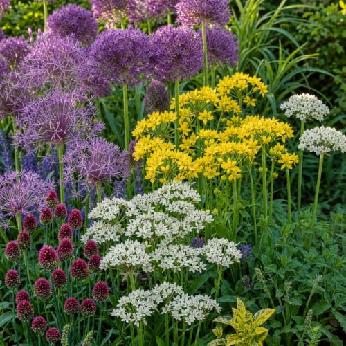 YouGarden Mixed Allium Collection, 100 Bulbs, Six Types for Autumn Planting