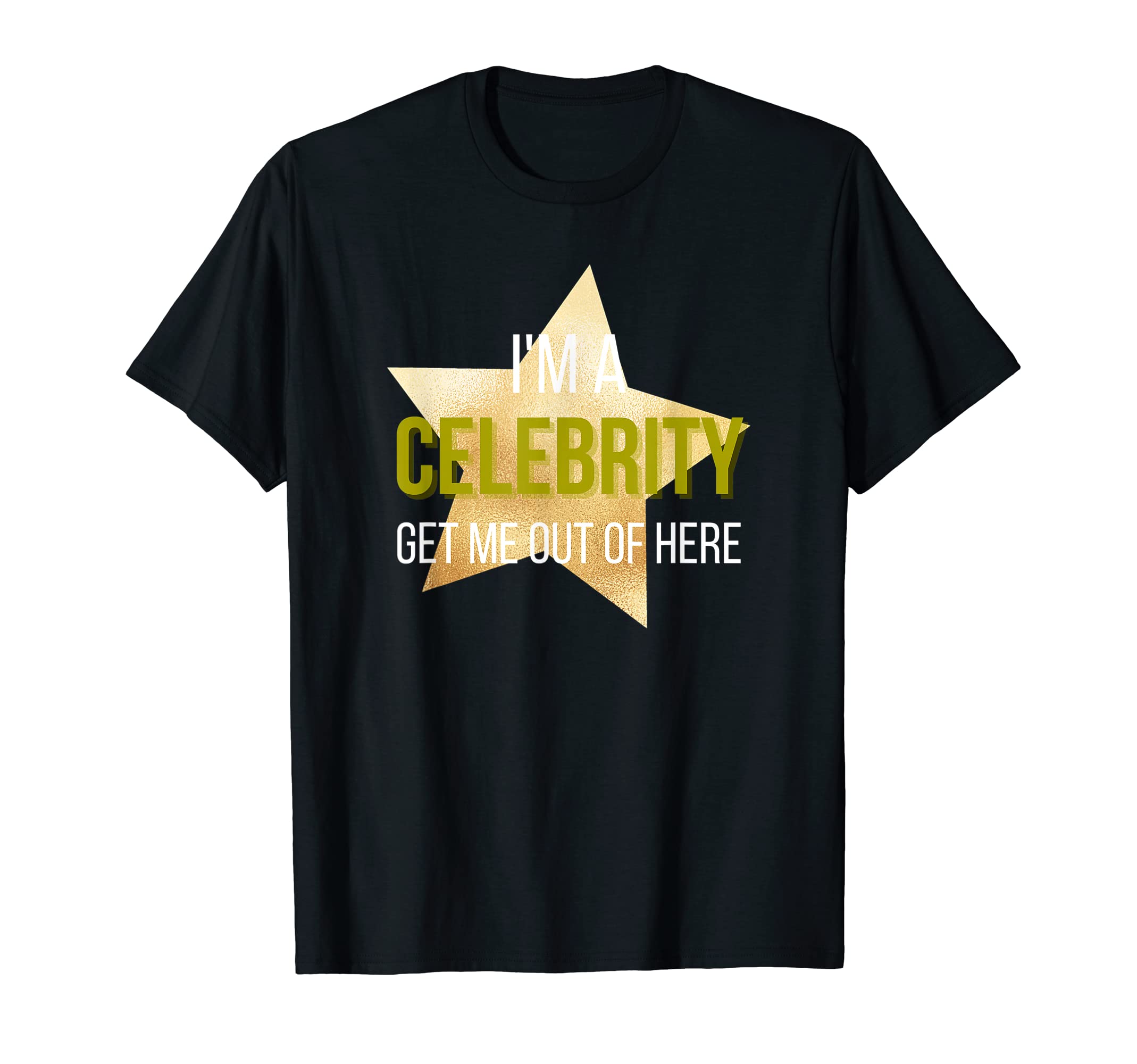 I'm a celebrityI'm a Celebrity Get Me Out of Here Black Crew Neck Classic Fit Polyester T-Shirt Women's Small SOEKO-TEX STANDARD 100