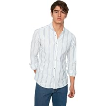 Trendyol Man Slim Fit Basic Button Placket Woven Shirts