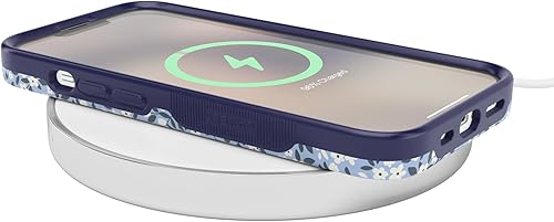 Vista 1171 de Casely Funda para iPhone 13 Compatible con MagSafe Color Splash de medianoche Funda retro abstracta Color de medianoche Splash Abstracto