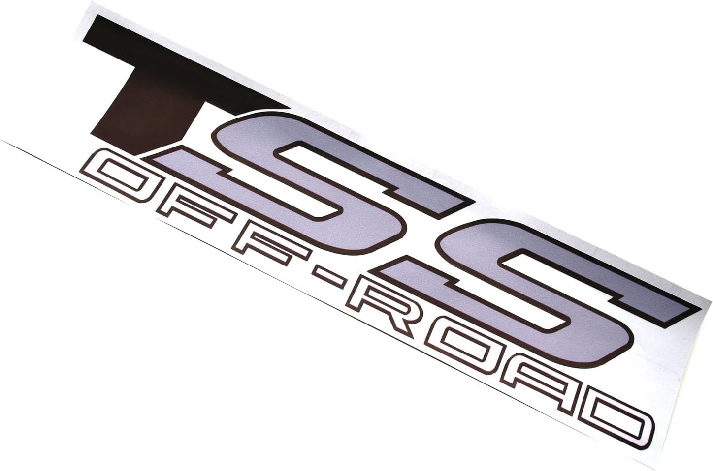 2Pcs TSS Off Road 4x4 Stickers Decal Emblem Vinyl Compatible with TSS (Black Gray)