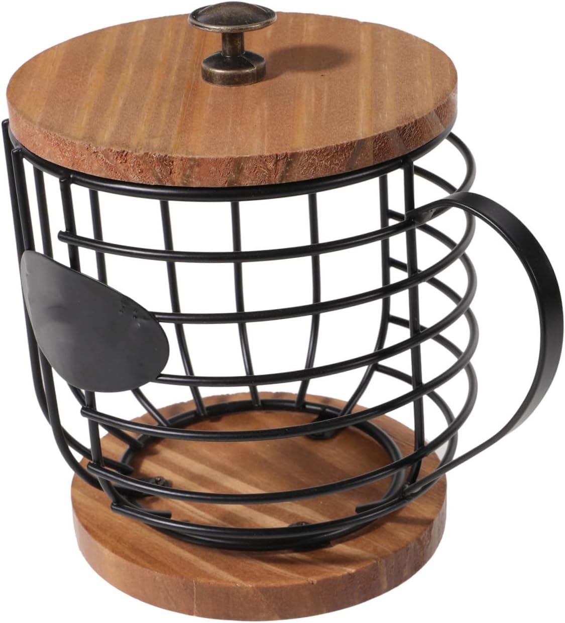 COLLBATH Practical Capsules Storage Basket Rack Organizer Iron Metal Coffee Station Accessory