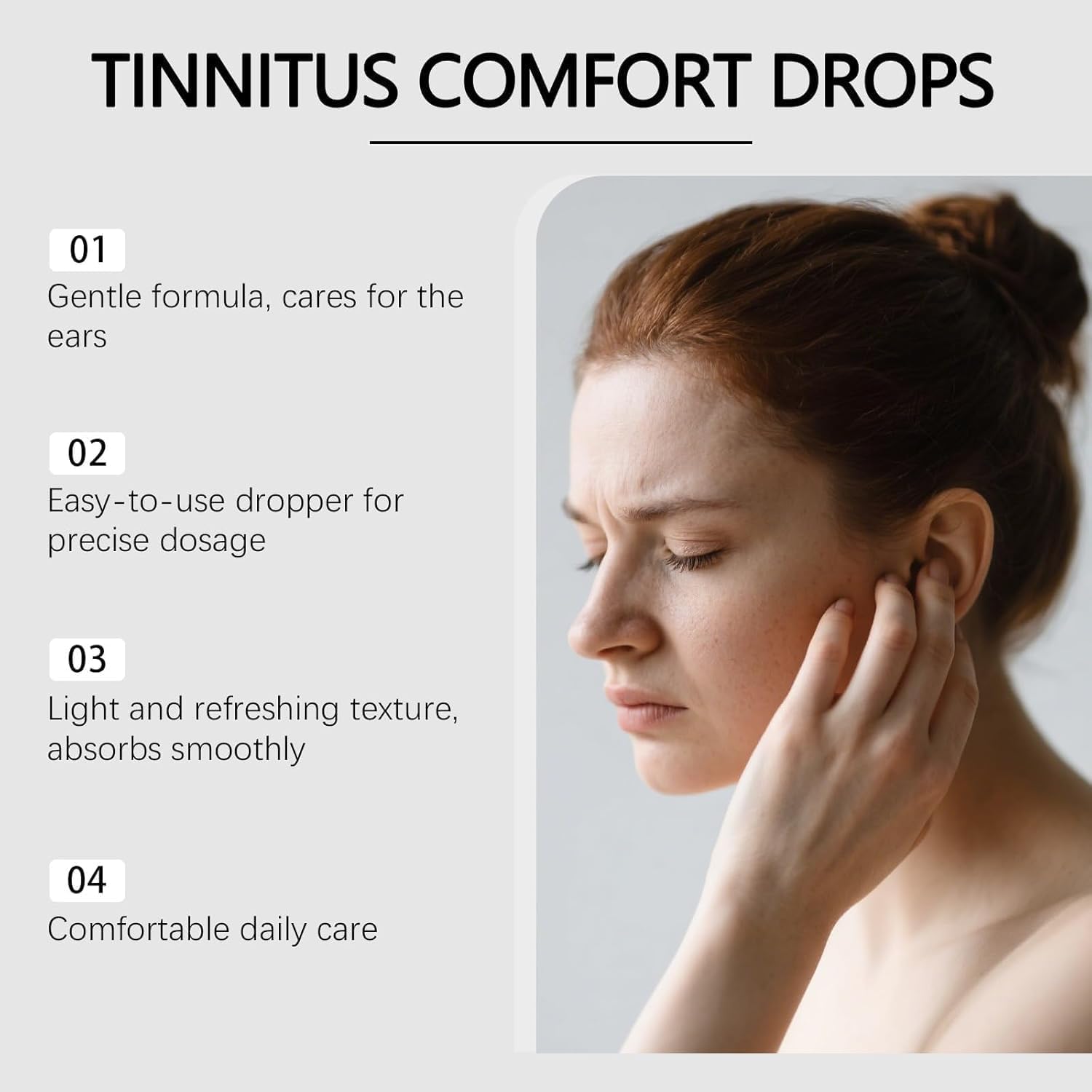 Tinnitus Relief Drops | Herbal Ear Oil for Ringing, Buzzing & Ear Discomfort | Natural Ear Care Formula for Sound Clarity & Hearing Support | 60ml | Pack of 1 — Amazon image 5