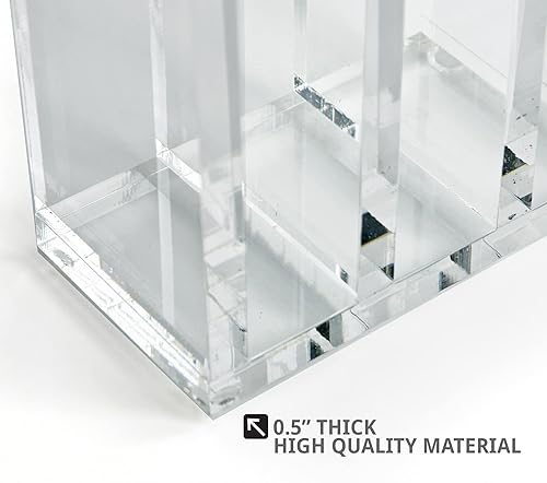 Miniatura 3 de Azar Displays 255035 Sujetalibros de acrílico transparente y clasificador de archivos de escritorio para oficina de  pulgada de grosor acrílico 1