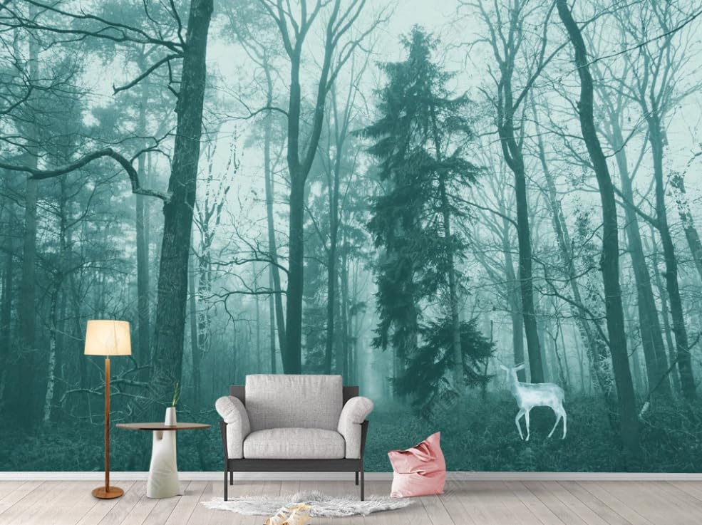 Papier peint intissé paysage naturel forêt de bambous salon 150x105