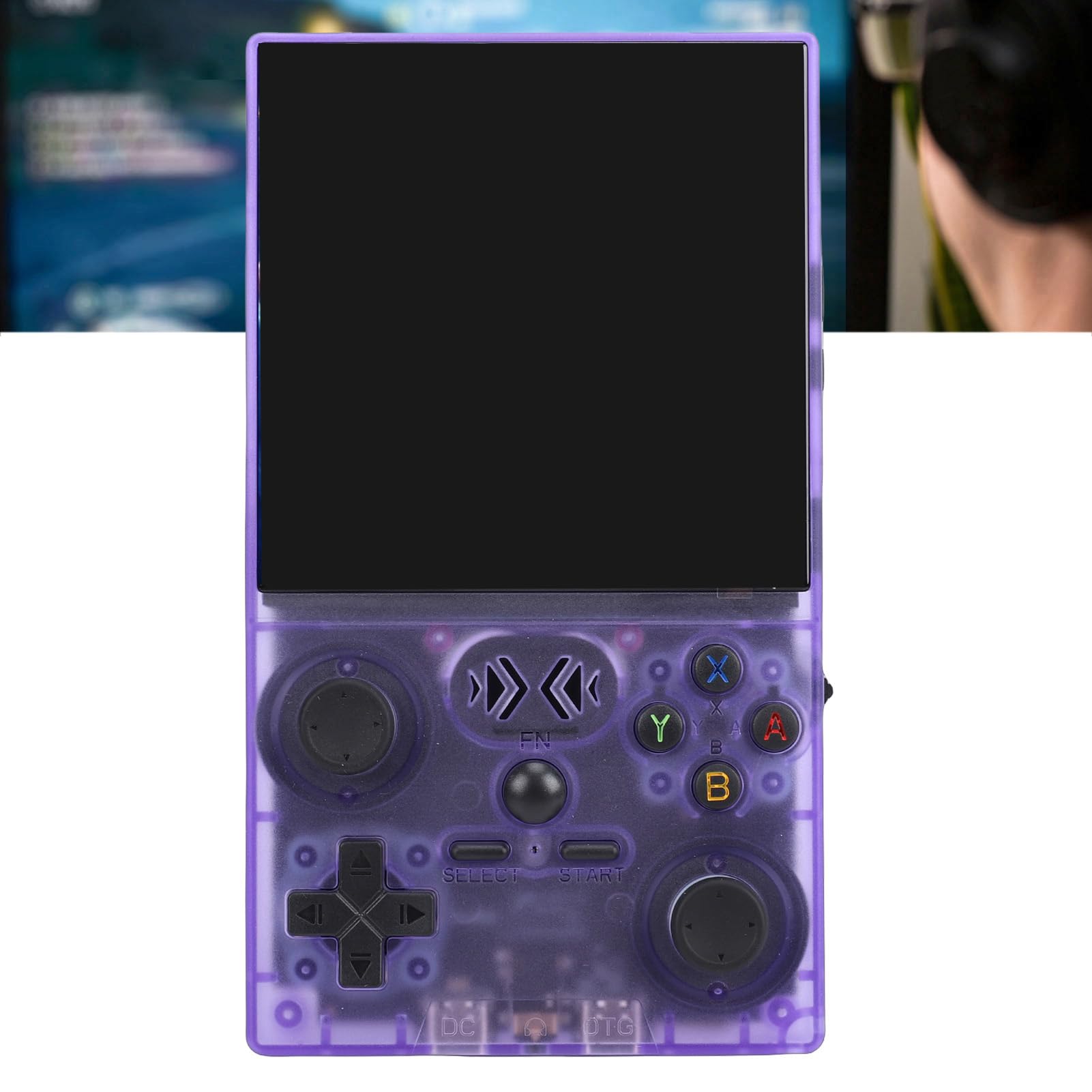 VGEBY Console da Gioco Portatile, Mini Console retrò con Schermo IPS da 4 Pollici, Open Source, Ideale per gli Appassionati di Giochi retrò (PURPLE)