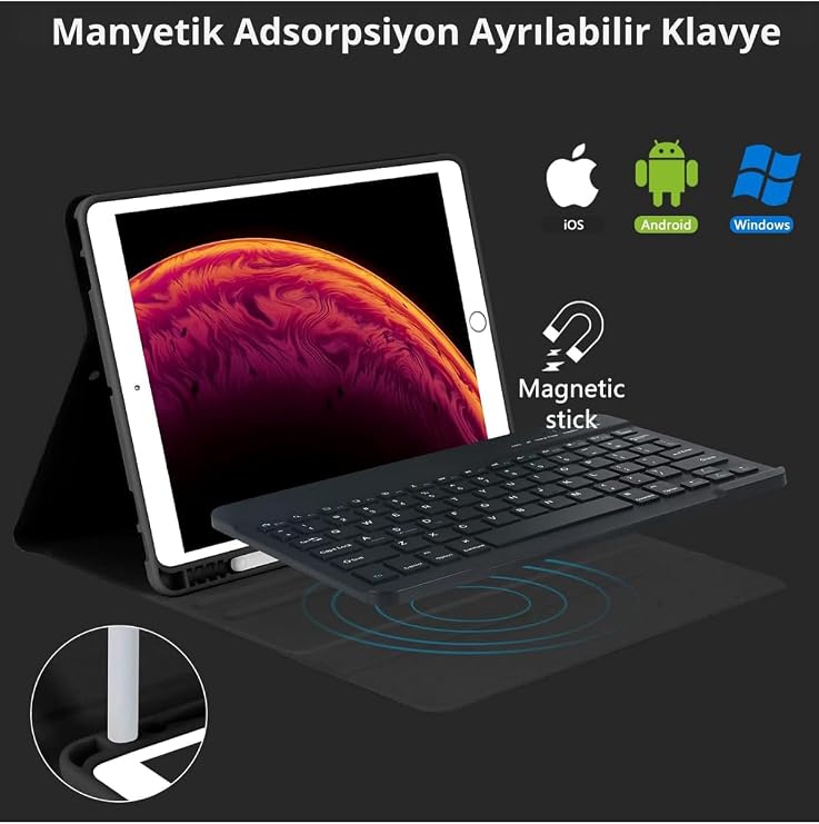 iPad 11th Generation 2024 2025 Compatible Tablet Case with A16 chip Black