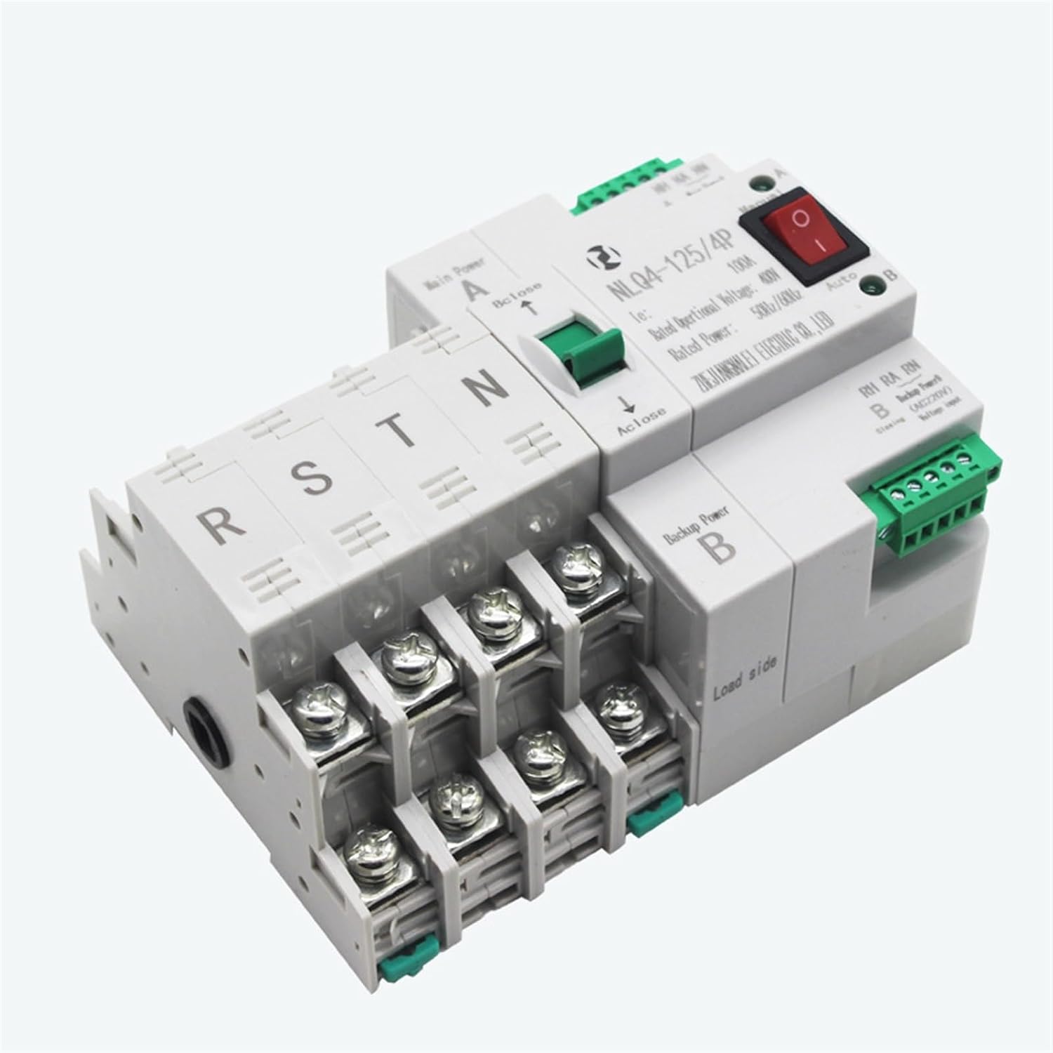 400V millisecond level switching uninterruptible dual power automatic transfer switch NLQ4-125/4P 100A(4P16A)
