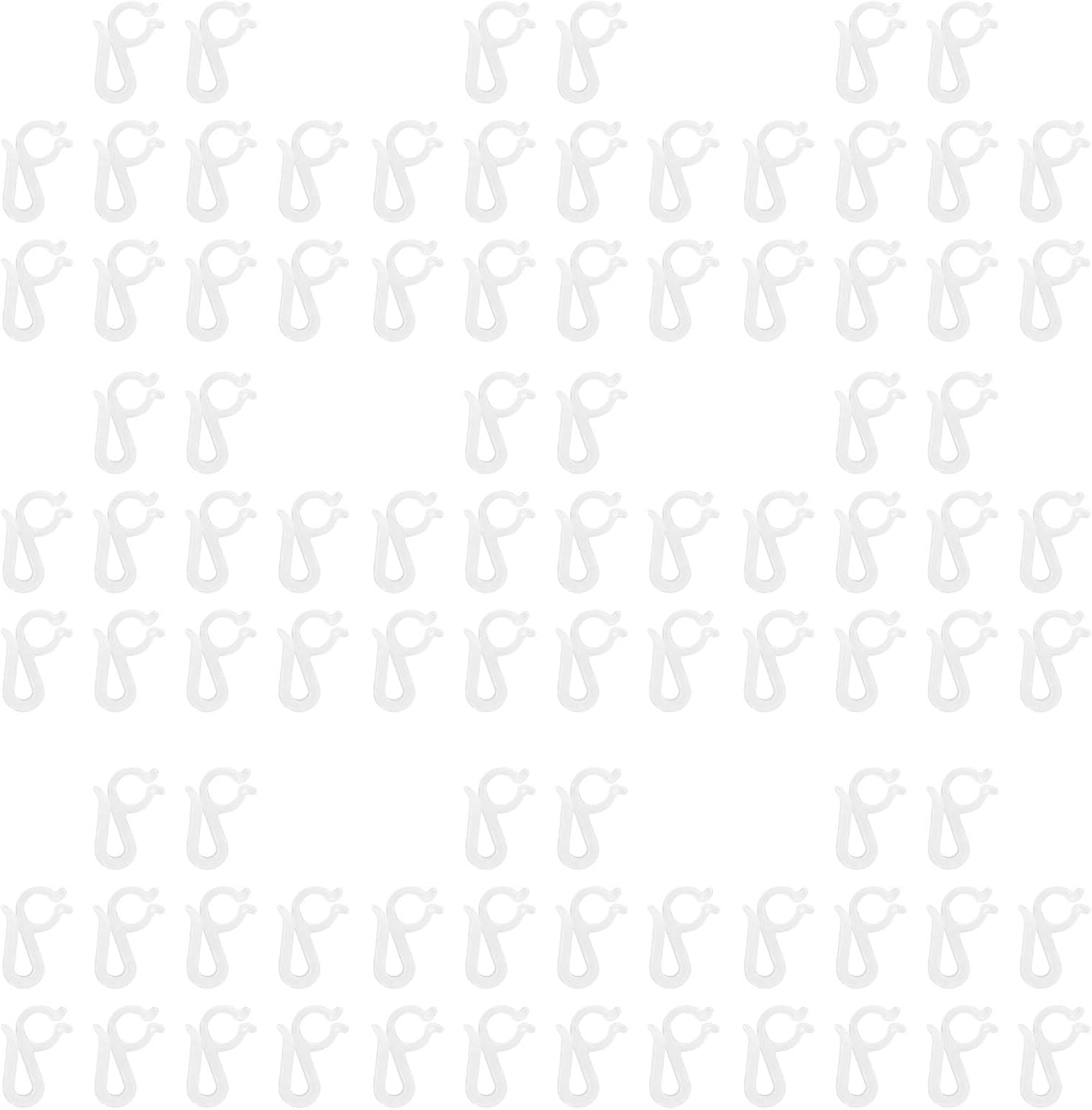 VICASKY 150pcs Outdoor Christmas Light Hangers White Plastic Gutter Clips | Weather Resistant, Neat Installation, Easy Setup for Party Area and House Exterior