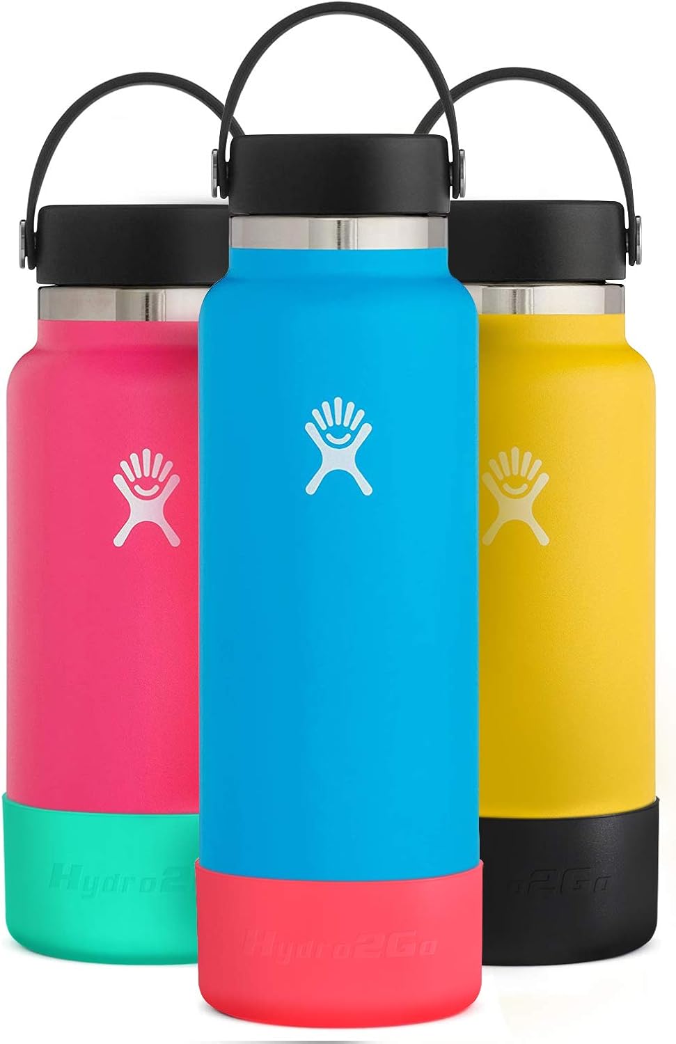 Protective Silicone Boot Sleeve for Hydro Flask 12-40 oz and Other Sport Water Bottle, Flex Bottle Bottom Cover, Anti-Slip, Anti-Scratch, Anti-Collision, BPA Free.