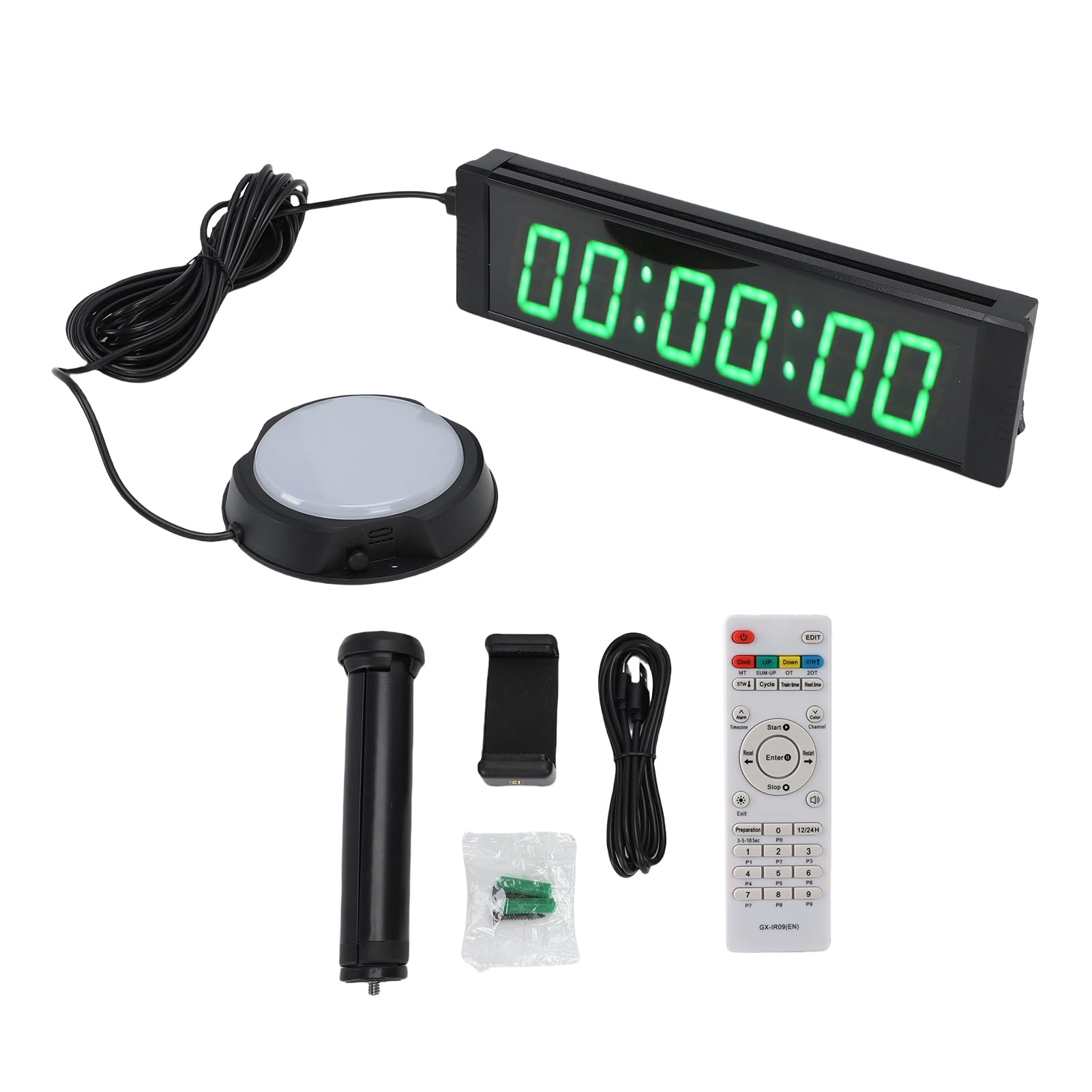 Eujgoov Cronometro Countdown a LED in Lega di Alluminio a 6 Cifre,