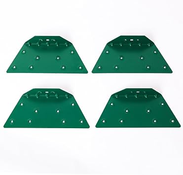 4 Pcs EZ Frame Brackets Accessories, A-Frame Brackets for Wooden Swing Set Beam, High Strength Support Fitting, Green