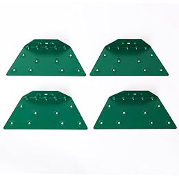 4 Pcs EZ Frame Brackets Accessories, A-Frame Brackets for Wooden Swing Set Beam, High Strength Support Fitting, Green