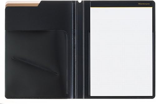 Miniatura 3 de Maruman HN188FA - Bloc de notas, soporte y 5 bolsillos, nemosina A5, negro