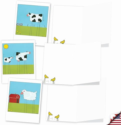 Miniatura 3 de The Best Card Company - Juego de 10 cajas de notas en blanco surtidas de 4 x 5.12 pulgadas con sobres (10 diseños, 1 cada uno) en caja de tarjetas