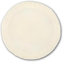 Country Character Table Mattress-36.1 cm diameter hand circular table mattress with textured surface and attractive pombonate, perfect for Thanksgiving and special gatherings (1pc)