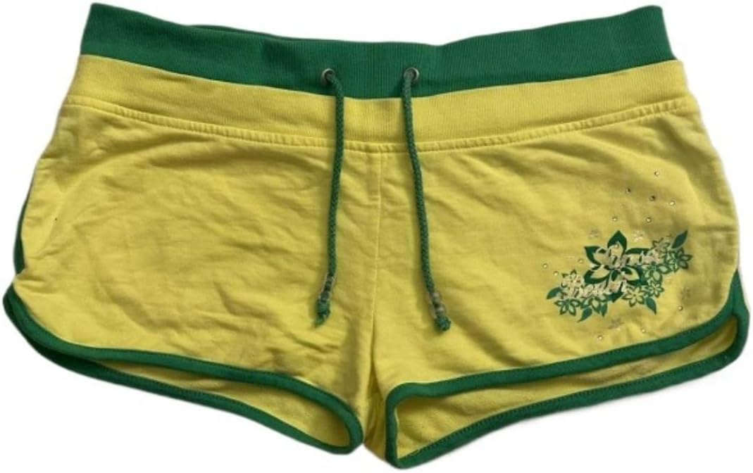 Brazil Y2k Graphic Boxer Shorts for Women Vintage Summer Bottoms 2026 Trendy 2000s Streetwear